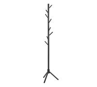 HAKU Portemanteau noir, portemanteau en bois massif - Dimensions : H 174 x Ø 43 cm, style : traditionnel