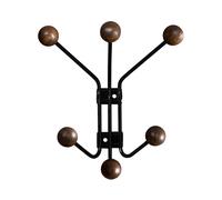 Porte-manteau Bill XS Noir/ Noyer