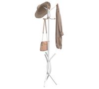 Porte manteau blanc 176 cm fer enduit de poudre