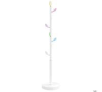 Porte-manteau blanc fer enduit de poudre vidaXL