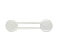 Porte-manteau - Cime - 2 têtes - Laqué blanc - Longueur 28,5 cm - Ø 65 mm