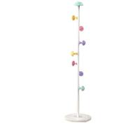 porte manteau Cintre de rangement de couleur, porte-manteau en pierre sur pied en ardoise, salon chambre à coucher, porte-manteau sur pied, cintre for chambre d'enfant (Color : White)