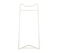 Porte-manteau d'angle blanc autoportant pour vêtements, chapeaux, écharpes et sacs, matériau en fer durable, design peu encombrant pour la maison