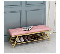 Porte-manteau de luxe nordique avec banc et rangement à chaussures - Portant à vêtements autonome élégant pour salon et chambre à coucher Design moderne Solution peu encombrante