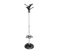 Porte-Manteau De Sol Avec Porte-Parapluie Bama Gain De Place Anthracite Blanc