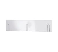 HAKU Möbel patère Murale Blanc, Bois Massif, MDF - Dim.: L 44 cm x H 10 cm x P 2 cm, Style: Industrial