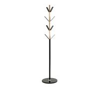 Porte-Manteau Design "Corneille" Noir & Naturel