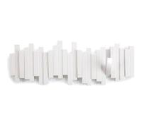 Porte manteau design mural Sticks Blanc 49,2 x 18,1 x 2,9 cm