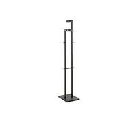 HAKU Portemanteau chromé, noir, métal Porte-manteaux - Dimensions : L 42 x H 175 x P 30 cm, style : moderne