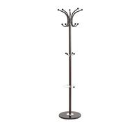 Porte-Manteau Design "Vinty" 171cm Marron & Chrome