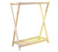 Porte-manteau double rail pour placard, étagères de présentation pour robe, chemise, chaussures, sac à main, organiseur autonome robuste