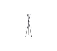 Porte-manteau en acier noir, forme tipi, avec patères, léger 2 kg - White Label, Darwin - 51x44x174 cm