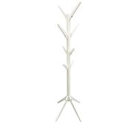 Home deco factory – Portemanteau arbre HD6192 en bambou, 178 cm, 8 patères, blanc