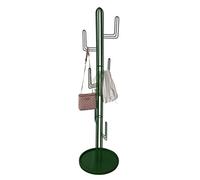 Porte-manteau en forme de cactus - Cintre élégant en métal pour sacs à main et accessoires de vêtements, sur pied, design moderne (bleu et vert)
