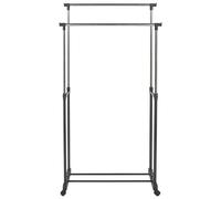 Porte-Manteau en Métal avec Roulettes Intérieur Noir Gilmer