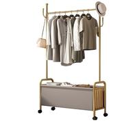 Porte-manteau en métal robuste avec crochets et panier de rangement industriel pour entrée et chambre à coucher, en acier inoxydable robuste, 60/80/100 cm, hauteur 33 cm, largeur durable