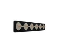 Porte-manteau grand Present Time Rizar Noir 4,5x11,5 cm