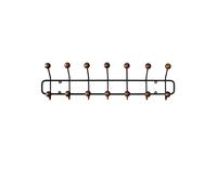 Porte-manteau Horizontal Bill Noir/bois de Frêne