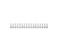 Porte-manteau Horizontal XL Bill Noir/ Brun