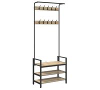 Vidaxl Porte-Manteau Chêne Sonoma 75 X 34 X 184 Cm Bois D'ingénierie