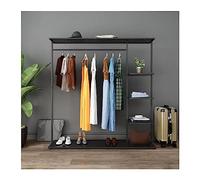 Porte-manteau multifonction de qualité commerciale - Vêtements et chaussures portables pour chambre et bureau Rangement élégant pour sacs à main, chapeaux et accessoires