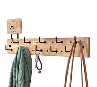 Porte-manteau mural à 10 crochets - Amovible et facile à installer, parfait pour salle de bain, salon, cuisine, couloir - Élégant et fonctionnel pour manteaux, sacs et accessoires