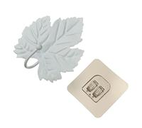 Porte-manteau mural à fixation murale pour sac d'armoire, cintre de sac en forme de feuilles, bijoux suspendus, crochet en fer, décoration murale, crochet à clés en feuille, étagère de cuisine, outils