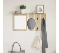 vidaXL Porte-manteau mural avec étagère en vieux bois 85 x 10 x 45 cm