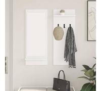 Porte-manteau mural avec étagère avec miroir Bois d'ingénierie d'entrée vidaXL v