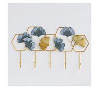 Porte-manteau mural Crochet en fer créatif Entrez dans la porte Rangement pour clés Porche mural Décoration murale Pièce Pièce Porte-manteau Cintre Porte-manteau Arbre (couleur : laiton) (1)