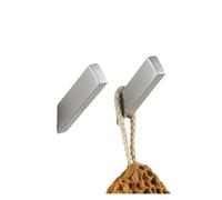 Porte manteau mural Crochet mural en acier inoxydable noir et argent, crochet simple for vêtements de salle bain, for manteau, cuisine, multifonctionnel Porte serviette salle de bain(SHK-1799)