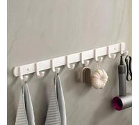 Porte-manteau mural - Crochets décoratifs en aluminium, 75,9 cm - Cintre mural multifonction blanc pour entrée, salle de bain, vestiaire - Solution de rangement élégante et fonctionnelle