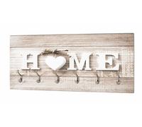 HAKU Portemanteau mural Optique INOX Motif MDF métal L90×H40×P8 cm Style moderne