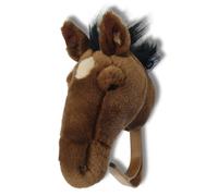 Porte manteau mural en acrylique 13x26 cm cheval brun collection SOFT ANIMAL