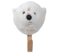 Porte manteau mural en acrylique 23x13 cm ours polaire collection SOFT ANIMAL
