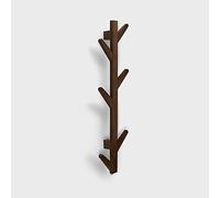 Porte-manteau mural en bambou fait à la main, design moderne de branche d'arbre, élégant pour écharpes, chapeaux, sacs, parfait pour entrée, salon, chambre à coucher, couloir