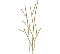 Porte-Manteau Mural en Métal Noir/Or Arbre Créatif Brah Crochet Mural Décoratif Moderne Adapté Au Salon, Entrée, Chambre à Coucher Peut Contenir des Chapeaux, des é, Gold, 80cm/31.4in
