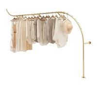 Porte-Manteau Mural en métal, Porte-Manteau Tubulaire, Porte-Manteau Industriel Moderne, Cintre de Mariage personnalisé pour Boutique de vêtements créative, présentoir, doré