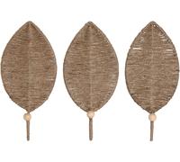 Porte-manteau mural Home ESPRIT naturel jute métal 12 x 4 x 26 cm