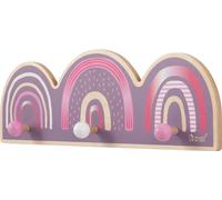 porte-manteau mural howa Porte-manteau "arc-en-ciel" pour enfants en bois 8802