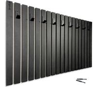 Porte-manteau mural Porte-manteau MDF lamelles noir 100cm 4 dimensions