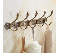 Porte-manteau mural Porte-manteaux antiques, crochets de rangée européens, crochets rétro, vêtements salon tenture murale salle de bain armoire porte manteau crochet porte-manteau rail (couleur : B,
