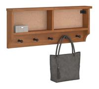 vidaXL Porte-manteau mural SANDNES 87x12x35 cm bois massif pin