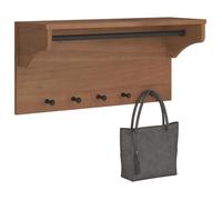 Porte manteau mural SANDNES 87x30x42 cm bois massif pin