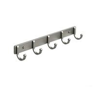 Porte-manteau mural Space en aluminium robuste Gris
