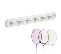 Porte-manteau mural | Support coulissant pour pagaie de badminton - Crochets muraux polyvalents pour équipement de sport, raquettes de tennis, salle de sport, école, ustensiles de cuisine