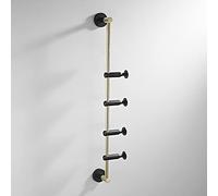 Porte-manteau mural vertical moderne réglable en métal pour chapeaux, vestes et sacs, design élégant pour entrée et chambre à coucher, design pivotant pour la personnalisation de la hauteur