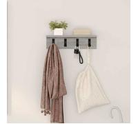 Porte-manteau mural - VIDAXL - Sonoma - Bois d'ingénierie - Gain de place - 40 x 10 5 x 10 5 cm