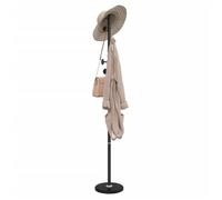 vidaXL Porte-manteau 176 cm Noir en fer enduit de poudre