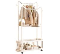 Porte-manteau portable à double couche avec oreilles de chat - Cintre indépendant pour chambre à coucher, salon, balcon et couloir - Solutions de rangement